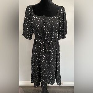 Black polkadot Dress Size 1XL/14 NWT